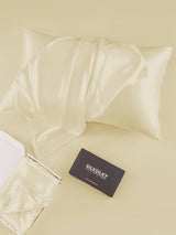 [Elfenbeinfarbe] SilkSilky-DE 30Momme Reine Seide Pillowcase 005