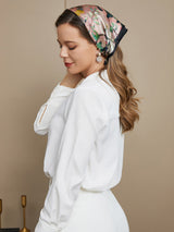 [P044] SilkSilky-DE Reine Seide Scarf 005