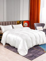 [Weiß] SilkSilky-DE 22Momme Reine Seide Bedding Set 002,