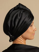 [Schwarz] SilkSilky-DE Haarturban 002