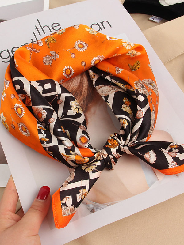 SilkSilky DE Reine Seide Scarf Orange 001