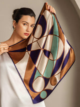 [P104] SilkSilky-DE Reine Seide Scarf 004,
