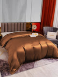 SilkSilky DE 22Momme Reine Seide Duvet Cover Kaffee 003