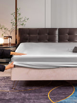 [Silber] SilkSilky-DE 22Momme Spannbettlaken 005