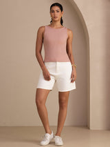 [Rosa] SilkSilky-DE Sleeveless Round Neck Cami Top 007