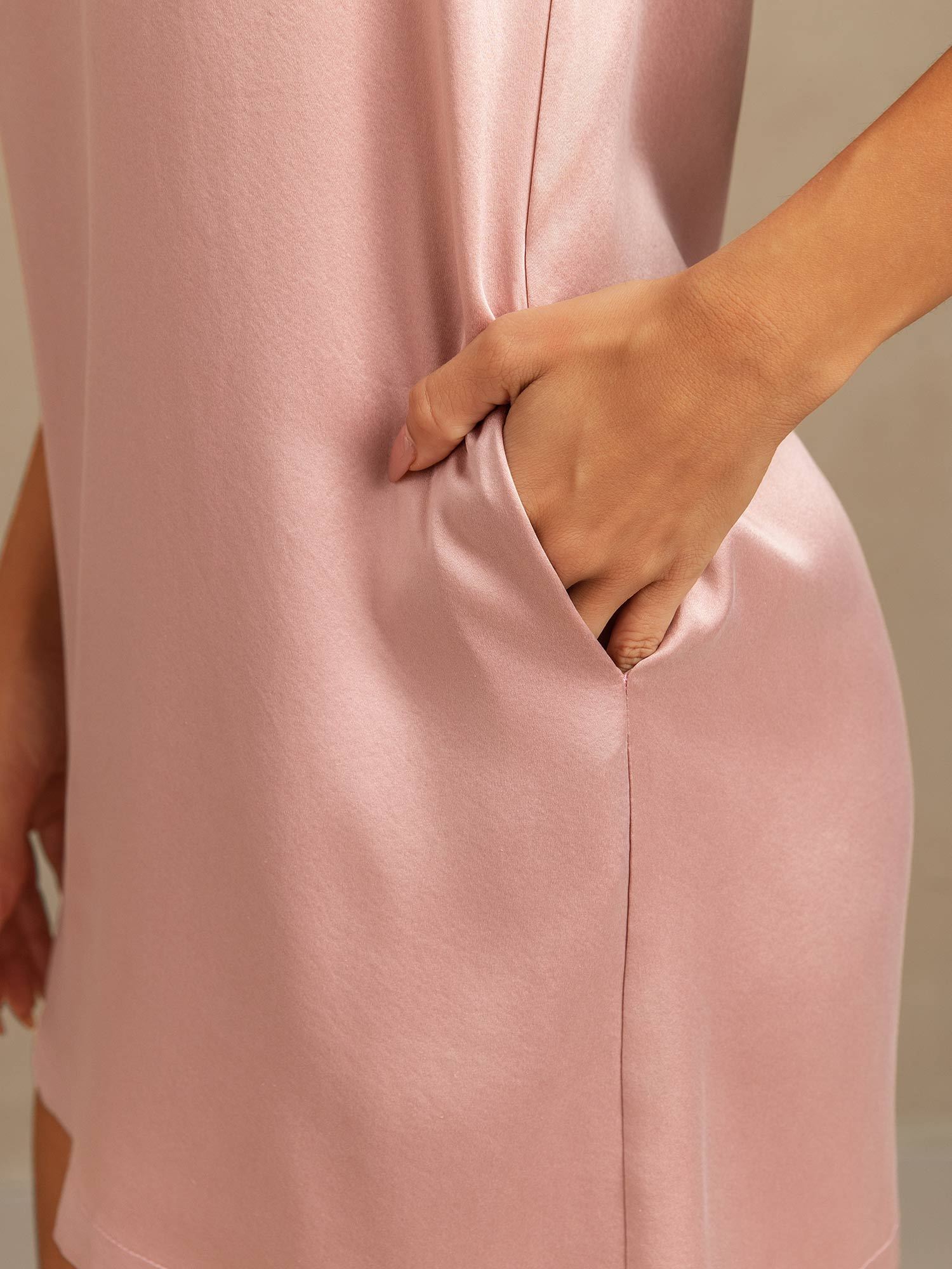 [Pfirsichhaut] SilkSilky-DE 19Momme Seide Nightgown 005