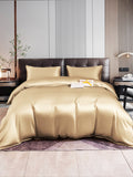 SilkSilky DE 22Momme Reine Seide Bedding Set Beige 001