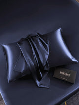 [Dunkelblau] SilkSilky-DE 30Momme Reine Seide Pillowcase 004