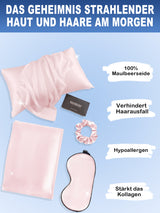 [Rosa] SilkSilky-DE 19Momme Reine Seide Pillowcase Set 002