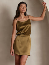 [Braun] SilkSilky-DE Spaghetti Strap Cami Top 004