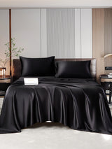 [Schwarz] SilkSilky-DE 22Momme Reine Seide Bedding Set 001,