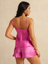 [Rosarot] SilkSilky-DE Sleeveless V Neck Camisole-Set 002