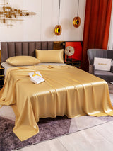 [Champagner] SilkSilky-DE 19Momme Bettwäsche Sets 004