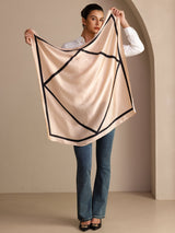 [Beiges Quadrat] SilkSilky-DE Schals 005