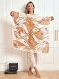 SilkSilky DE Reine Seide Scarf Orange 002