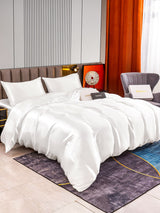 [Weiß] SilkSilky-DE 22Momme Reine Seide Bedding Set 002,