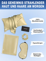 [Mintgrün] SilkSilky-DE 19Momme Reine Seide Pillowcase Set 002