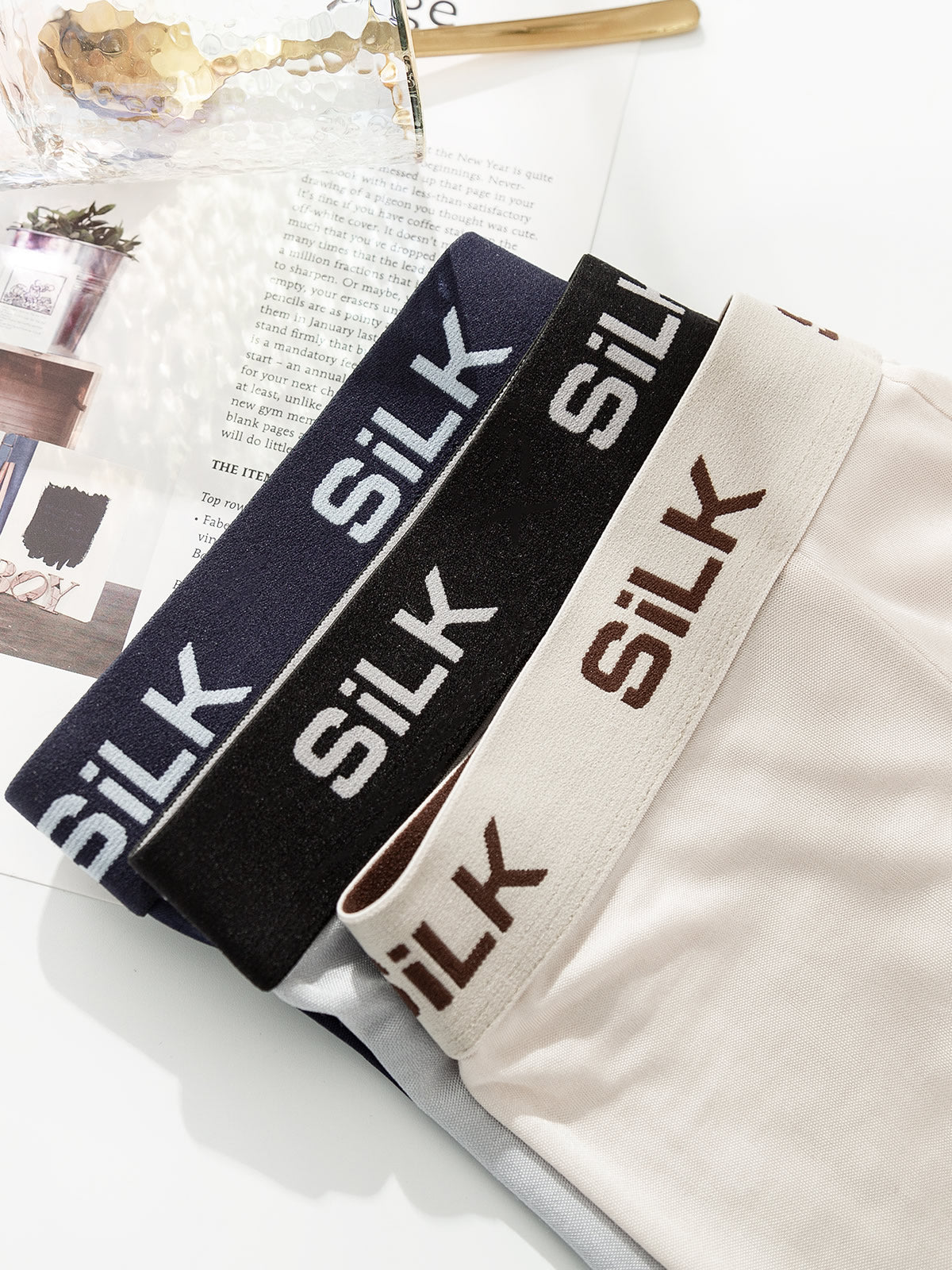 [Multi] SilkSilky-DE Reine Seide Mens Underwear 004