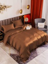 [Kaffee] SilkSilky-DE 19Momme Bettwäsche Sets 001