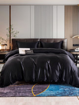 [Schwarz] SilkSilky-DE 22Momme Reine Seide Bedding Set 001,