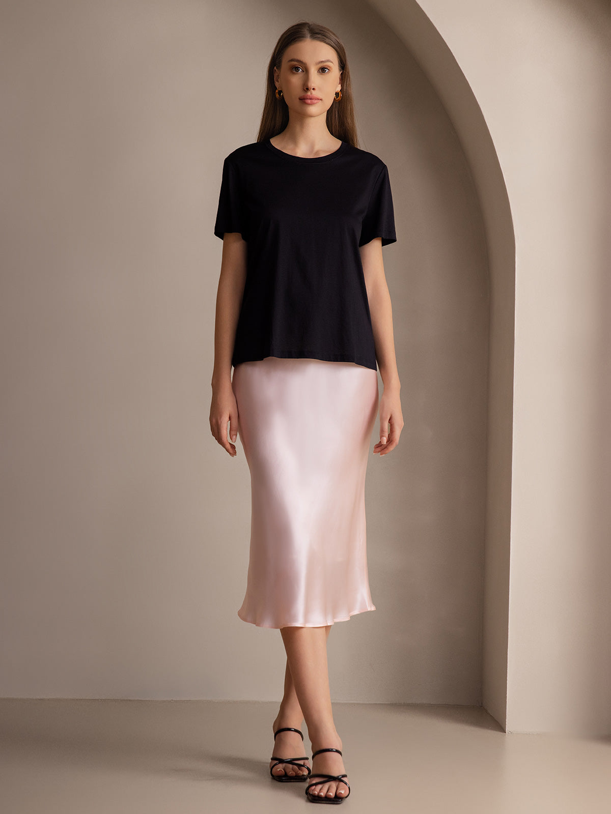 [Hellrosa] SilkSilky-DE 19Momme Reine Seide Skirt 003