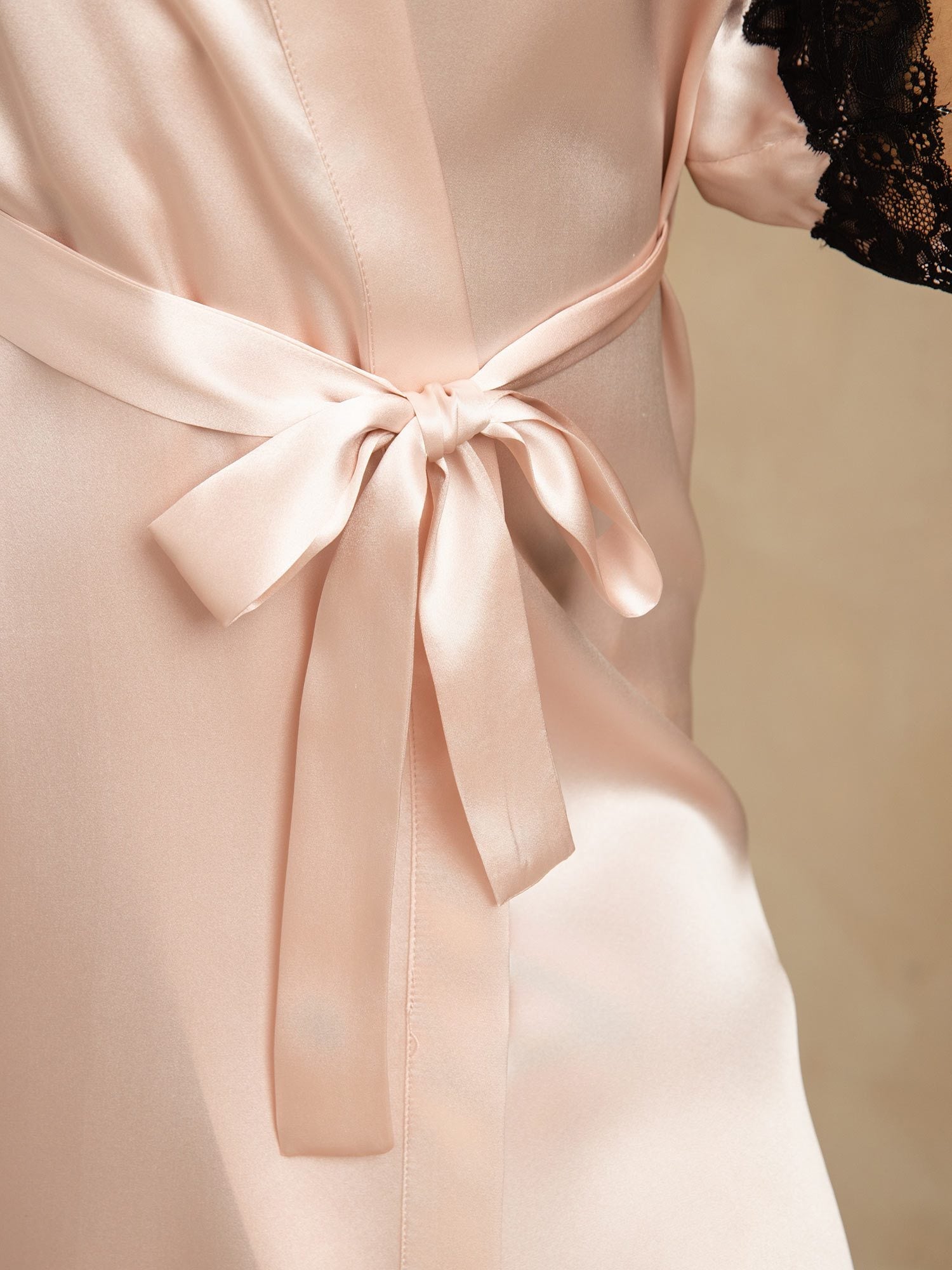 [Rosa] SilkSilky-DE Reine Seide Womens Robe 006