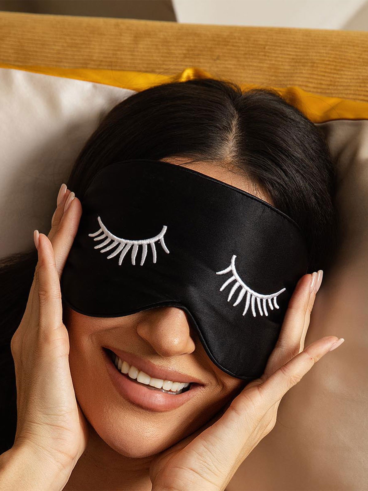 [WeißeWimpern] SilkSilky-DE Reine Seide Eye Mask 003