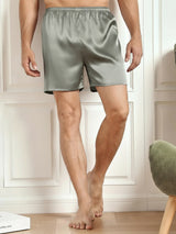 [Graugrün] SilkSilky-DE Mens Sleep Bottoms 003