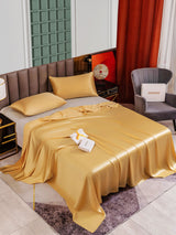 [Champagner] SilkSilky-DE 25Momme Reine Seide Bedding Set 004