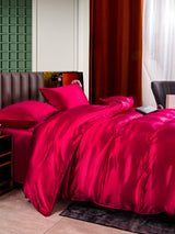 [Rotwein] SilkSilky-DE 25Momme Bettwäsche Sets 007