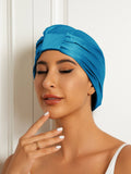 SilkSilky-DE Reine Seide Sleep Cap KönigBlau 003