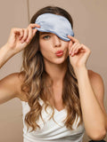 SilkSilky-DE 19Momme Reine Seide Eye Mask Hellblau 002