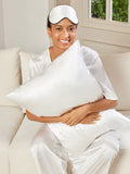 SilkSilky DE 22Momme Reine Seide Pillowcase Set Weiß 001