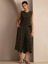 [Kiefern Vintage] SilkSilky-DE Sleeveless Crew Neck Women's Outfit Sets 006