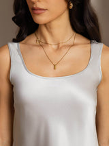 [Silber] SilkSilky-DE Sleeveless Cami Top 004
