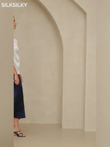 SilkSilky-DE Cap Sleeve Cowl Neck T-Shirt video 001
