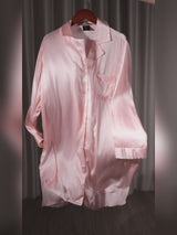 SilkSilky-DE Long Sleeve Lapel Collar Schlafhemd video 001