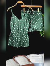 SilkSilky-DE Sleeveless V Neck Camisole-Set video 001