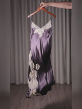 SilkSilky-DE Sleeveless V Neck Nachthemden video 001
