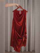 SilkSilky-DE Sleeveless Cowl Neck Kleider video 001