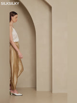 SilkSilky-DE 19Momme Seide Womens Pants video 001