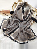 SilkSilky DE Reine Seide Scarf Schwarz 005