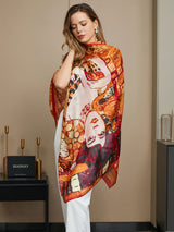 [P073] SilkSilky-DE Reine Seide Scarf 013