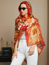 [P073] SilkSilky-DE Reine Seide Scarf 006