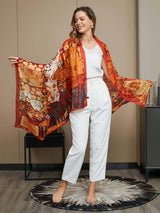 [P073] SilkSilky-DE Reine Seide Scarf 009