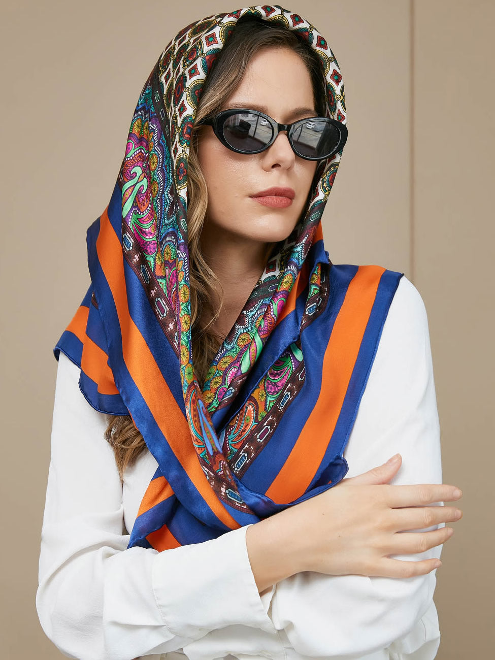 SilkSilky DE Reine Seide Scarf Multi 001