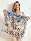 SilkSilky DE Reine Seide Scarf Hellblau 002