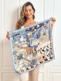 SilkSilky DE Reine Seide Scarf Hellblau 004