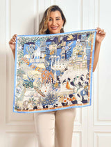 [P059] SilkSilky-DE Reine Seide Scarf 001,