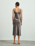 22Momme langes Maxi-Seidenkleid / Nachthemd